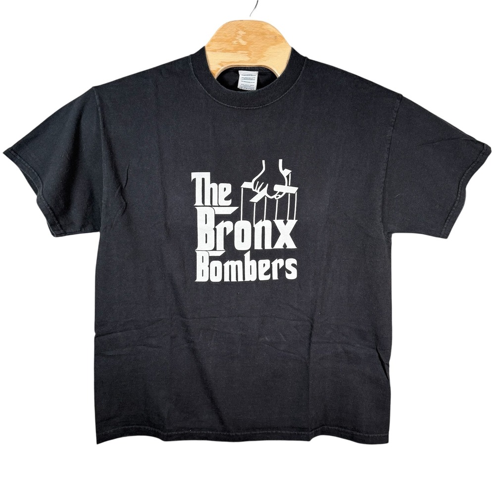 The‎ Bronx Bombers TShirt Mens Large Black Godfather New York Yankees Vintage
